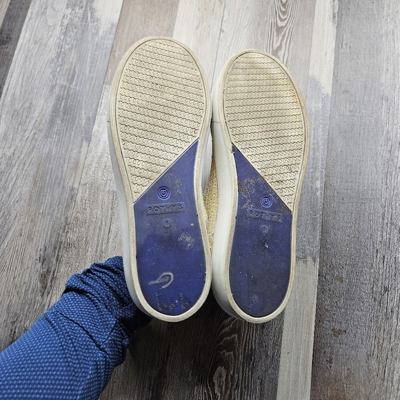 Rothy's The Original Slip On Sneaker Womens's 8 Lemon Yellow Honeycomb - Picture 4 of 9